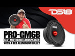 DS18 PRO-GM6B 6.5" Mid-Range Loudspeaker with Bullet 480 Watts 8-Ohm