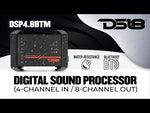 4-Channel In and 8-Channel Out Digital Sound Processor (DSP) with Bluetooth