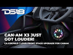 Can-Am Maverick X3 Kick Panel Speaker Pods Loaded with NXL-IQ 6.5" 2-Way Coaxial Marine Speakers and Digital LED Lights