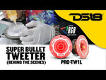 3.8" Super Bullet Tweeter 120 Watts 1" Aluminum 4-Ohm Vc with RGB LED Lights