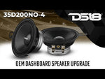 3.5” OEM Dashboard Loudspeaker with Neodymium Magnet | 100W RMS 4-Ohm