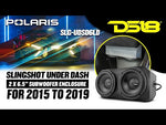 Polaris Slingshot Under Dash 2 x 6.5" Subwoofer Empty Enclosure for 2015 to 2019