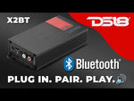 X 2-Channel Ultra Compact Full-Range Amplifier with Bluetooth Connectivity - 2 x 140 Watts Rms