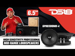 PRO 6.5” High Sensitivity Professional Mid-Range Loudspeaker 150 Watts Rms 4-Ohm