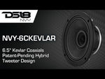 Video thumbnail - 6.5” 2-Way Coaxial Loudspeaker with Kevlar Cone and Neodymium Magnet | 200W RMS 4-Ohm