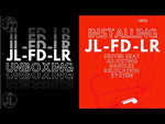 DS18 JL-FD-LR JL/JLU/JT(GLADIATOR) Front Door Panel 2 x 6.5" Speakers + 2 x 1" Tweeters with Custom Bar Handle
