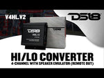 Hi/Lo Converter 4-Channel with Speaker Emulator (Remote out)