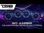 Video thumbnail - Jeep JL/JLU/JT 2024-Up Loaded Sound Bar - 4x 8” NVY-M8 Speakers and LED Lighting