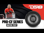 PRO 8" Shallow Carbon Fiber Water resistant Cone Mid-Bass Loudspeaker 275 Watts Rms 4-Ohm