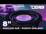 PS Shallow-Mount Water-Resistant 8" Subwoofer | 400W RMS DVC 4-Ohm