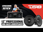 PRO 12" Mid-Bass Loudspeaker 1250 Watts Rms 8-Ohm