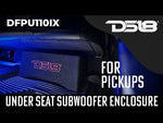 DFPU Under Seat 10” Shallow Subwoofer Enclosure | Sealed, Loaded, 600W RMS @ 2 Ohm