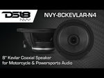 Video thumbnail - 8” 2-Way Coaxial Loudspeaker with Kevlar Cone and Neodymium Magnet | 200W RMS 4-Ohm
