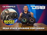 Can-Am Maverick X3 Rear B-Pillar Speaker Pods Loaded with (2) NXL-IQ6/BK Coaxial Speakers with LED Lights