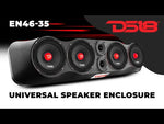 35" High Density ABS Universal Speakers Enclosure 4 X 6.5" and 2 x 3" Tweeters - Multi-Application Design for Cars, Trucks, ATVs, UTVs