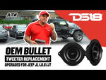 2.7" OEM Bullet Tweeter Replacement Upgraded For Jeep JL/JLU/JT 100 Watts RMS 4-Ohm 1" VC