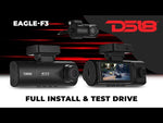 4K Triple Dash Camera with Front, In-Cabin and Rear Cameras, Wi-Fi, GPS and 3.16” IPS Display