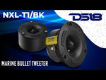 NXL 3.8” Marine Water-Resistant Super Bullet Tweeter with 1” Aluminum Voice Coil | 120W RMS 4-Ohm