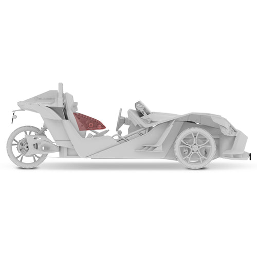 Polaris Slingshot Inside Armrest Speaker Panels Loaded | 2 x PRO-HY6.4MSL and Digital LED Lights | 2015 - Current