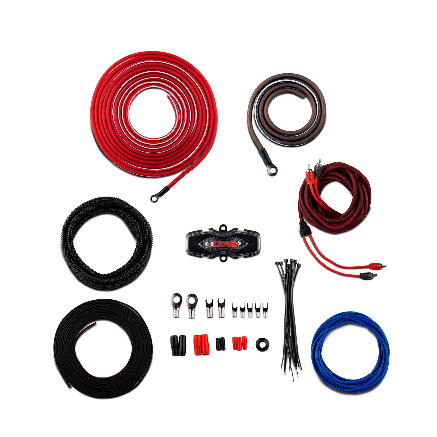 8-GA Amplifier Installation Kit -Red