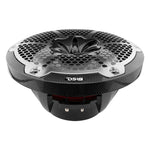 NXL 10" 2-Way Coaxial Marine Speaker With LED RGB Lights 200 Watts Rms 4-Ohm -Black Carbon Fiber