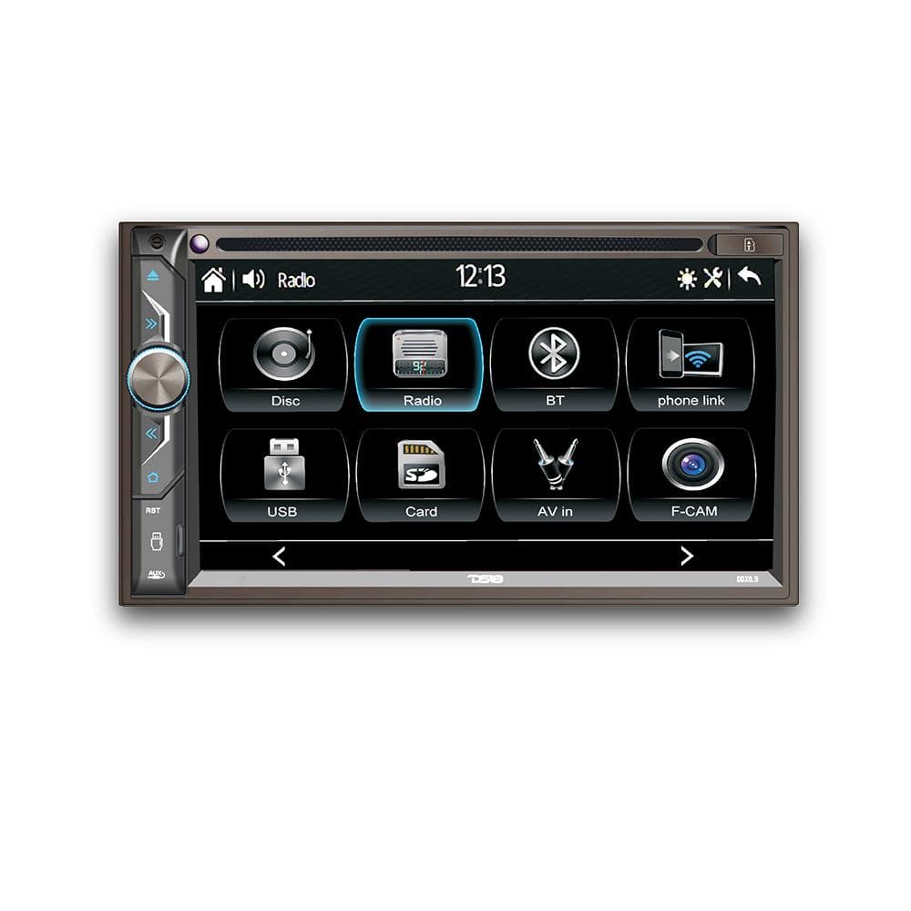 DS18 6.9 Touchscreen Double-Din Digital Media Receiver with CD/DVD,  Bluetooth, USB and Mirror Link Double- DIN Car audio Stereos & Head Units