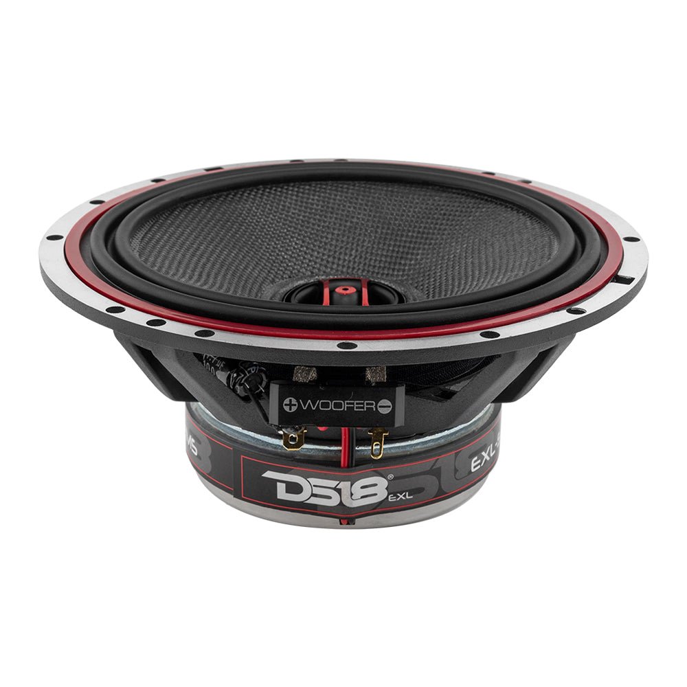 DS18 5.25 Marine Speakers 6 X 6.5 In. 2 Way Coaxial Speaker, Black Ohm 5.25 Speakers - Foto 5
