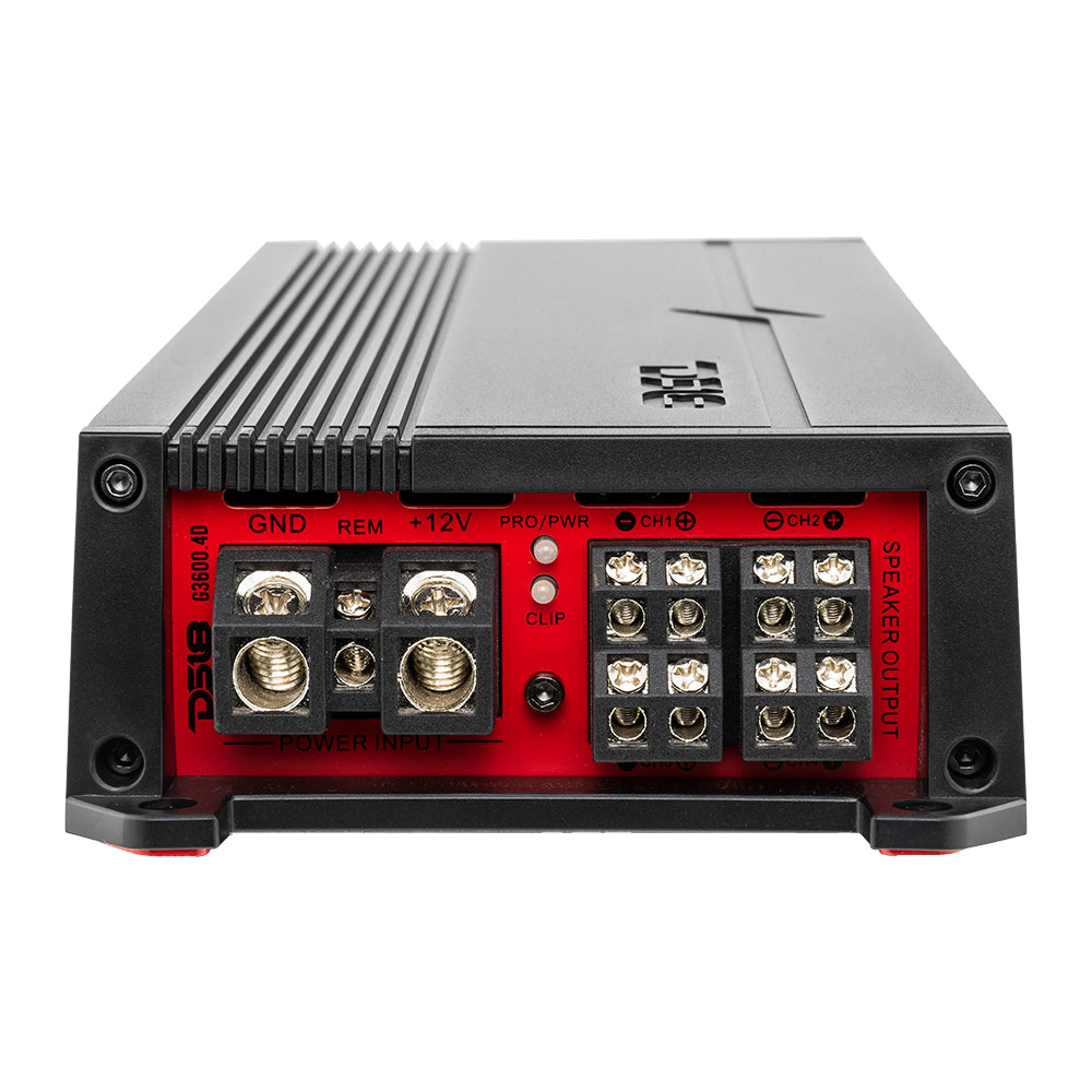 DS18 G3600.4D Full-Range Class D 4-Channel Car Audio Amplifier 3600 Watts