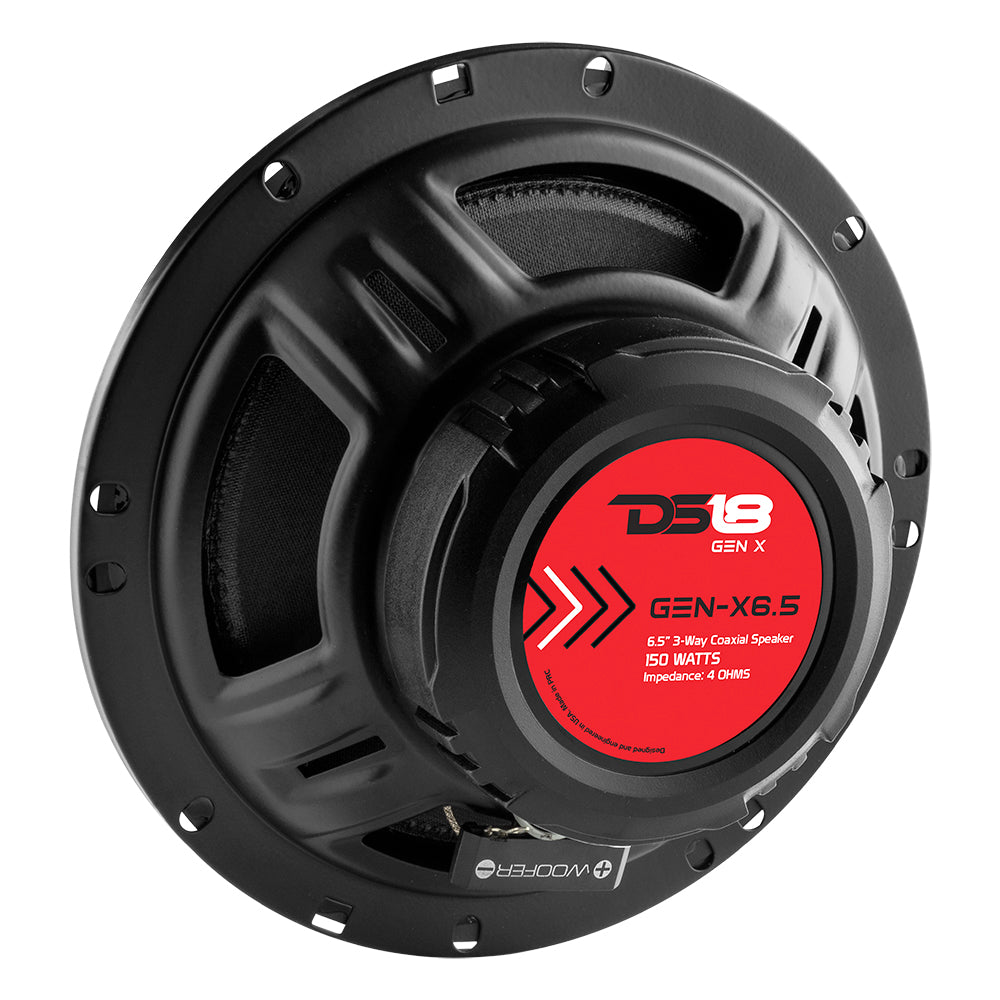 DS18 GEN-X6.5 6.5" 3-Way Coaxial Car Speaker 150 Watts 4-Ohm