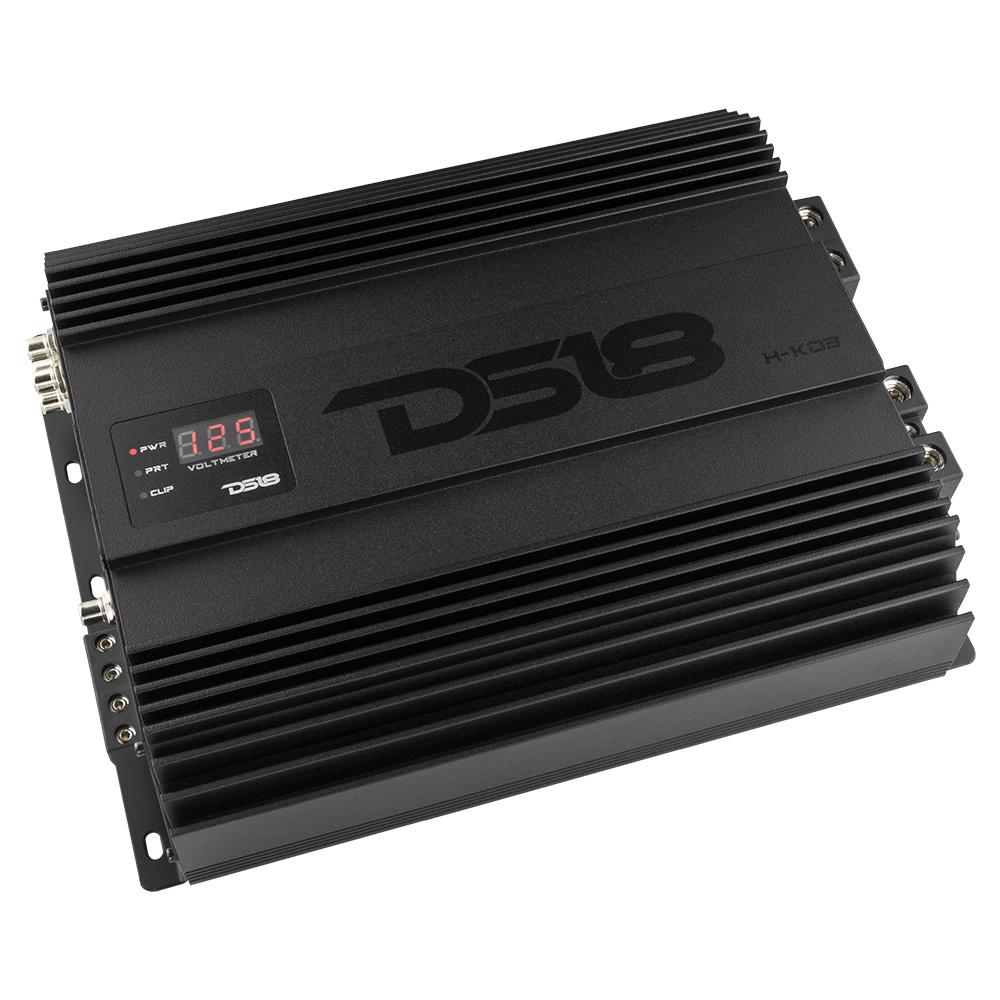 DS18 HOOLIGAN KO SPL Series 1-Channel Monoblock audio power amplifier with Voltmeter 