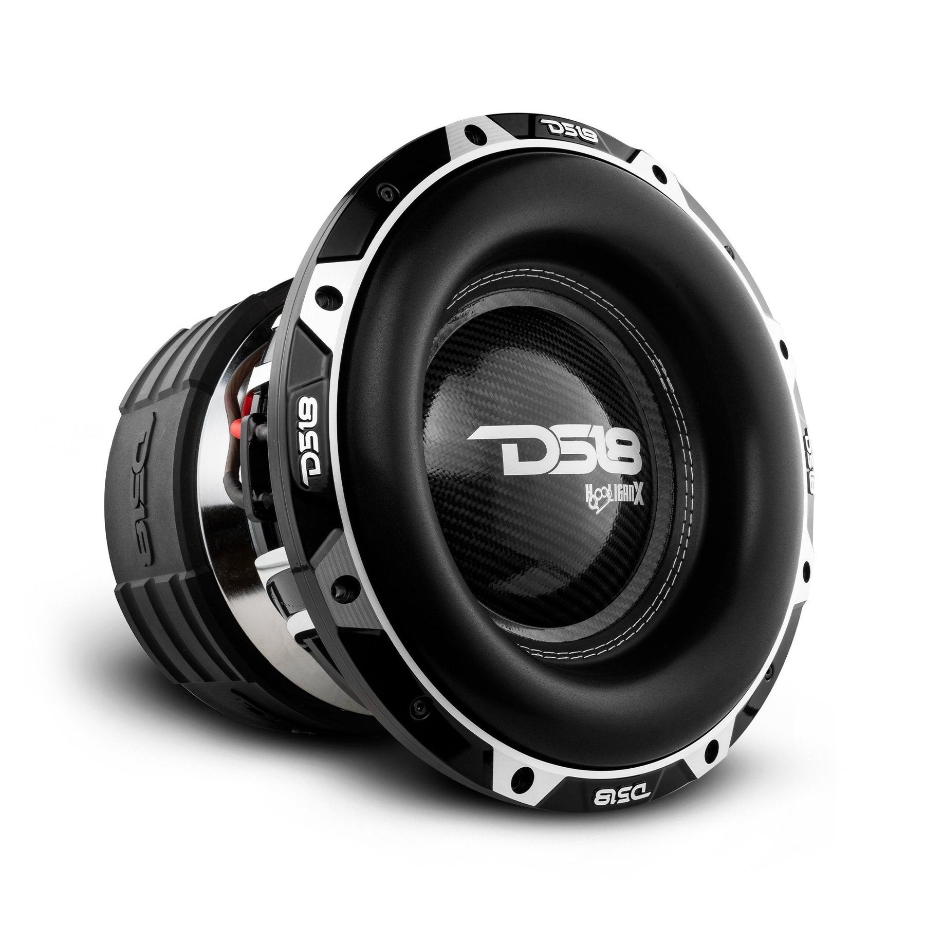 DS18 HOOLIGAN X Black Frame, High Excursion 12" audio Subwoofer 4000 Watts RMS 4" DVC 1-Ohm