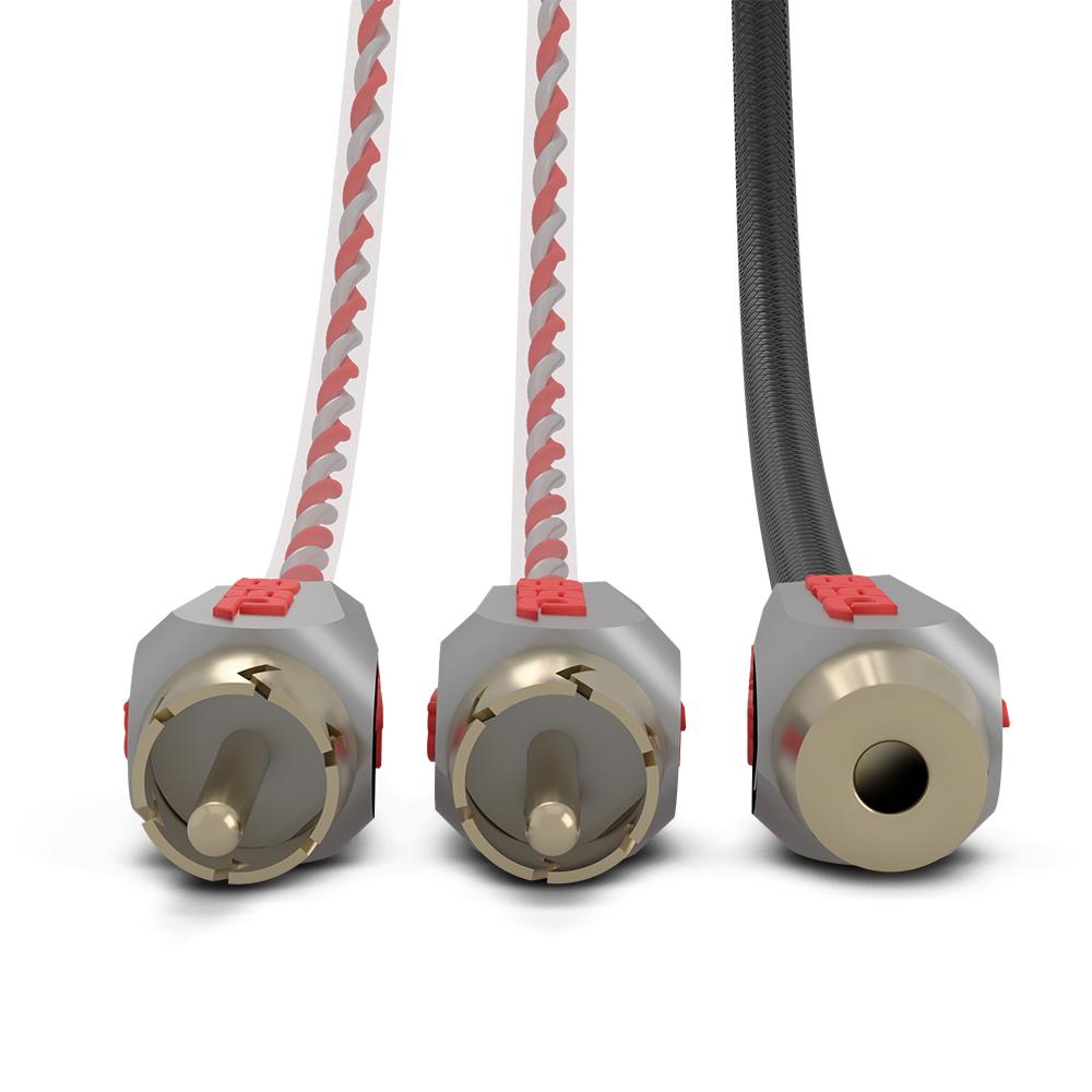 thumbnail image 2 of Happsoundart 4-Pack (2 Pair) Three-Layer Plated Tellurium Copper RCA Plugs 2 of 5