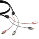 DS18 HQRCA-6FT Dual Twist RCA Cable - 6 Ft Long. These cables carry your music signal.