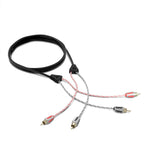 DS18 HQRCA-6FT Dual Twist RCA Cable - 6 Ft Long. These cables carry your music signal.