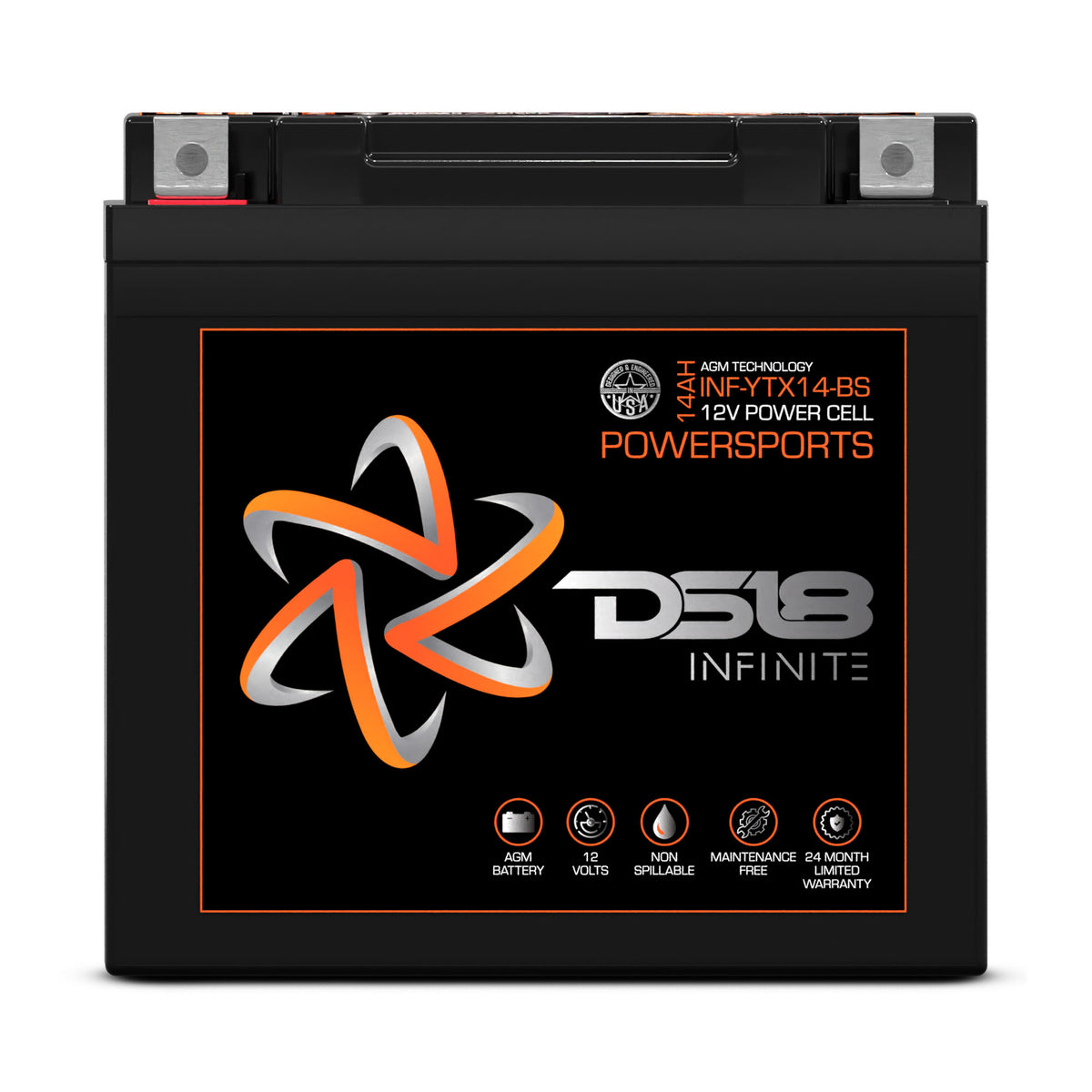INFINITE 500 Watts 14 AH AGM Power Cell For Power Sports