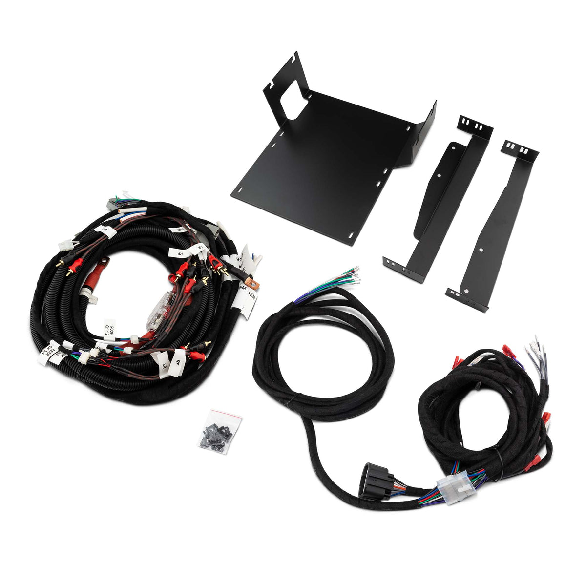 Jeep JK Plug and Play Harness for JK-SBAR Overhead Bar System, Amplifier and SQBASS Underseat Subwoofer