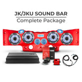 DS18 Jeep JK/JKU Complete Sound Bar Package with Carbon Fiber Speakers