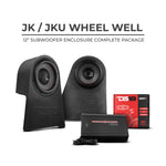 DS18 JK/JKU Wheel Well Subwoofer Enclosure Exclusive loaded Package