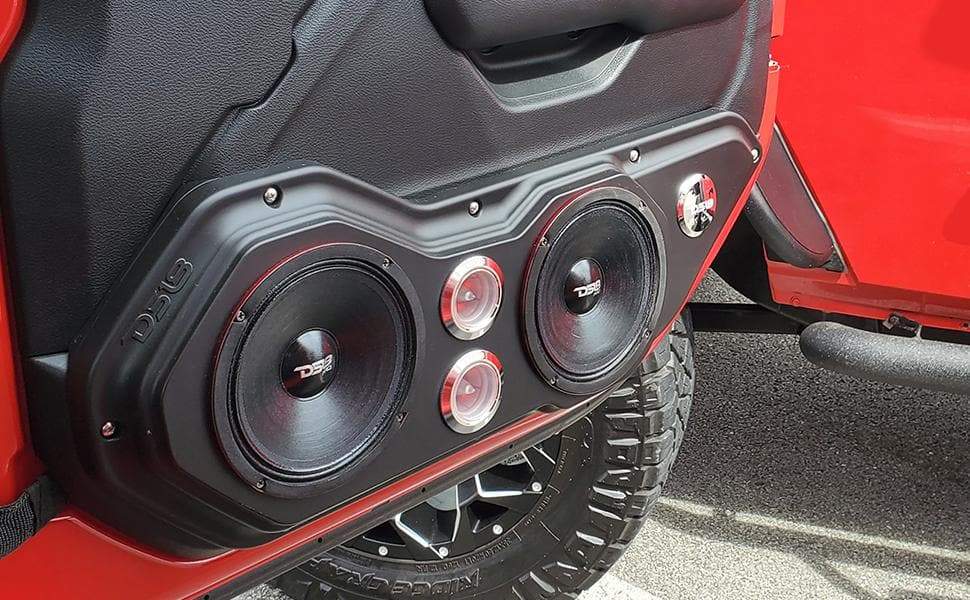 DS18 JL/JT (Gladiator) Door Panels Loaded Combo JT Jeep Gladiator speakers SoundBar