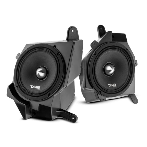 Caja acústica para tablero Jeep JL/JLU/JT – Equipada con altavoces de 6.5” a la izquierda y a la derecha con PRO-FR6NEO, 225W RMS 