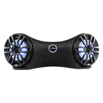 Dual 8" Marine Flat Mount Sound Bar Enclosure with LED RGB Lights 250 Watts Rms (NXL-8BK Included)