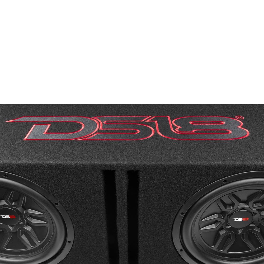 DS18 LSE-212A Bass Package 2 X SLC-MD12 In a Ported Box with S-1500.1/RD Amplifier and 4-GA Amp Kit 1000 Watts. 1500 watt amp. amp 1500 watt.