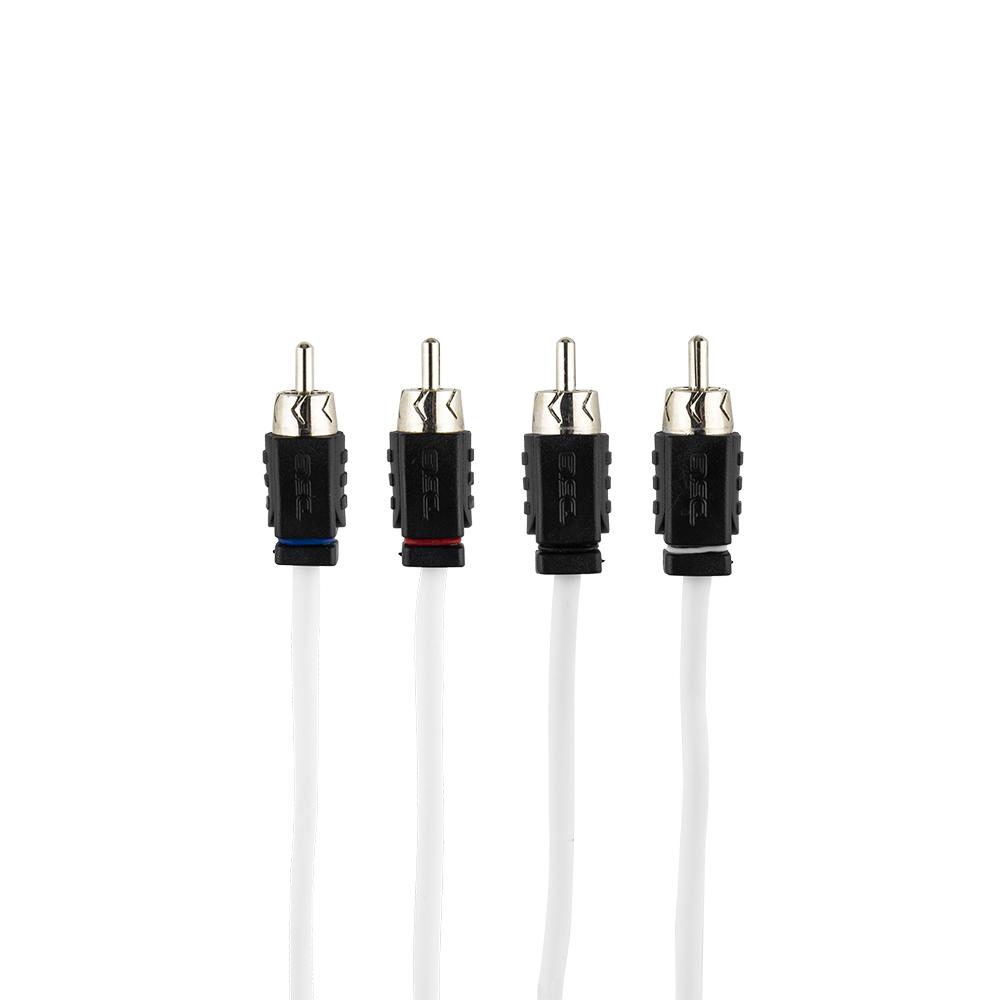 4 Channel Marine Grade Tinned 100% Copper OFC RCA -6 Feet
