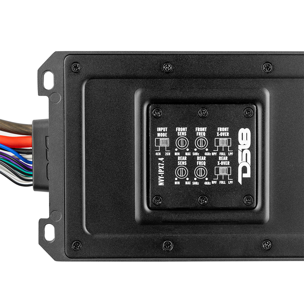 DS18 HYDRO NVY-IPX7.4 Full-Range Digital Marine 4-Channel Amplifier 120 x 4 @4 ohm Watts Waterproof IPX7