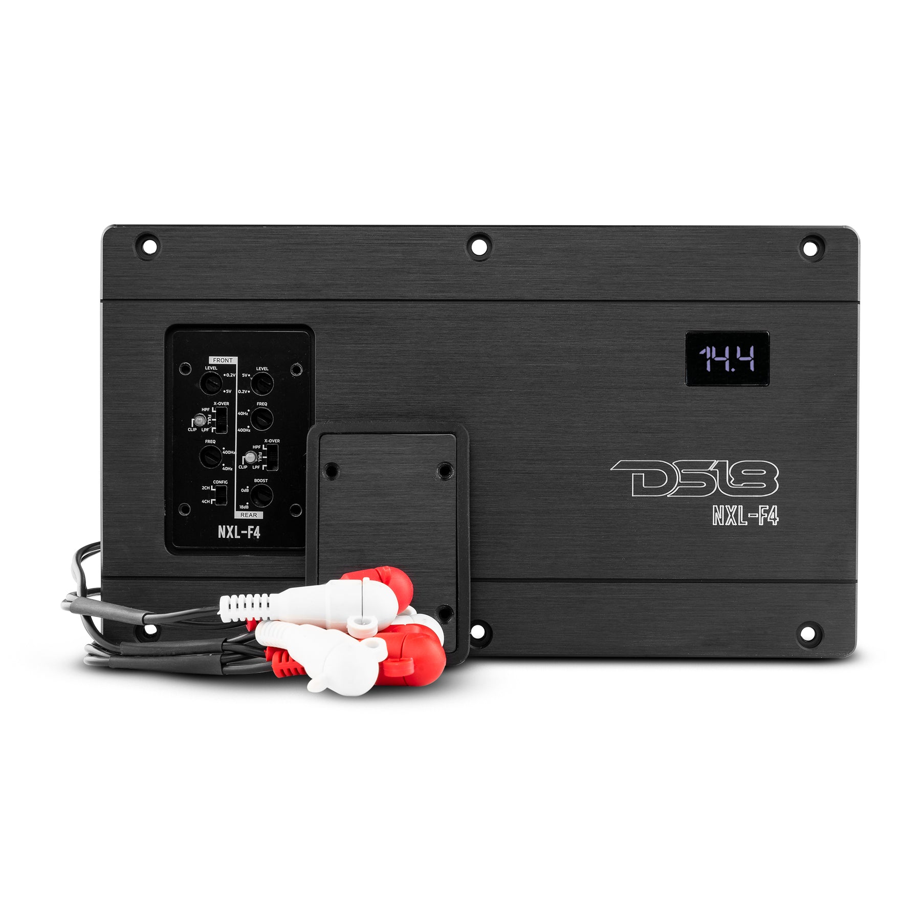 NXL 4-Channel Full-Range Class D IP67 Marine and Powersports Flush Mount Amplifier 4 x 100 Watts Rms @ 4-Ohm