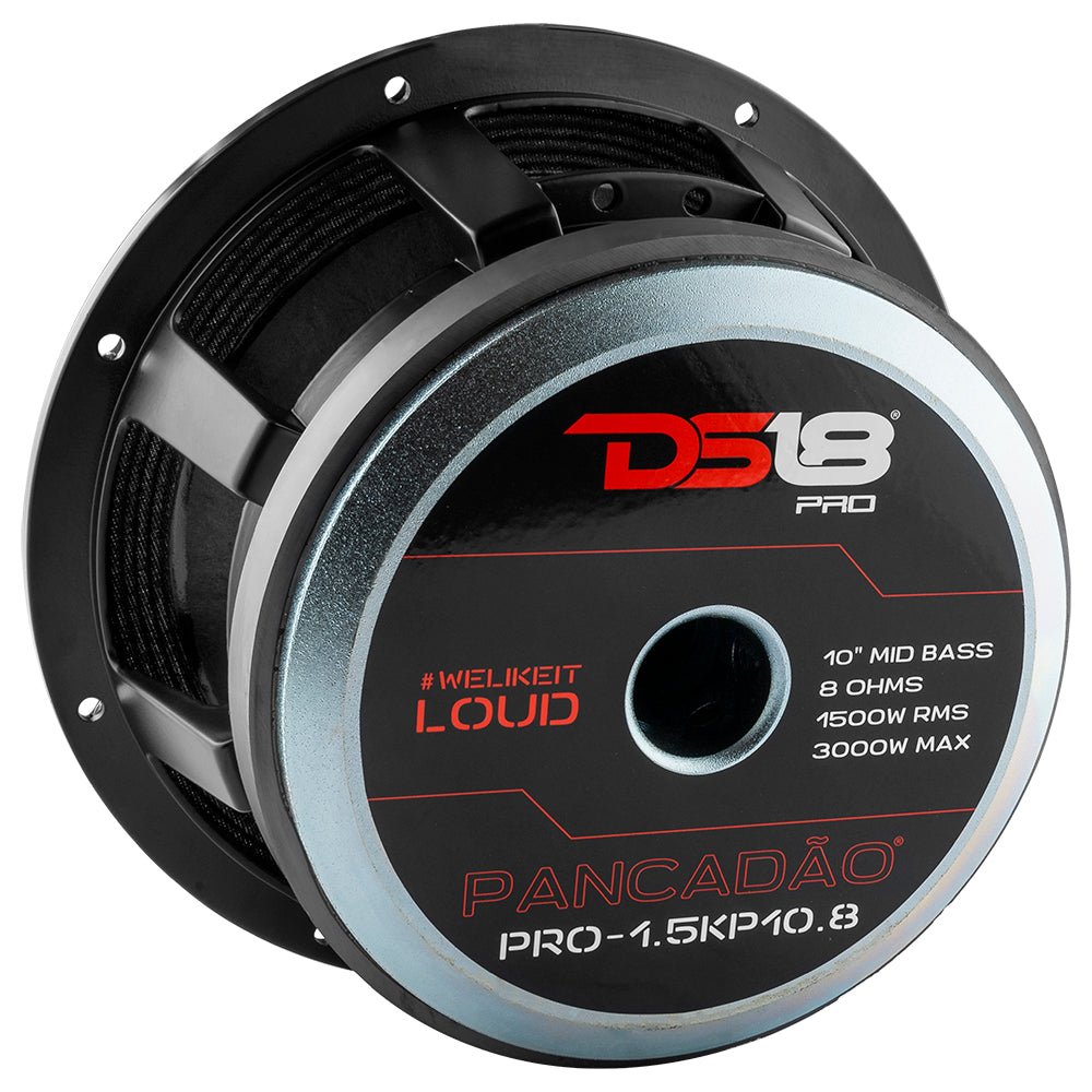 DS18 PRO-1KP8.8 8" Brazilian Mid Bass Car Audio Speaker - 2000W Max, 1000W RMS, Refurbished