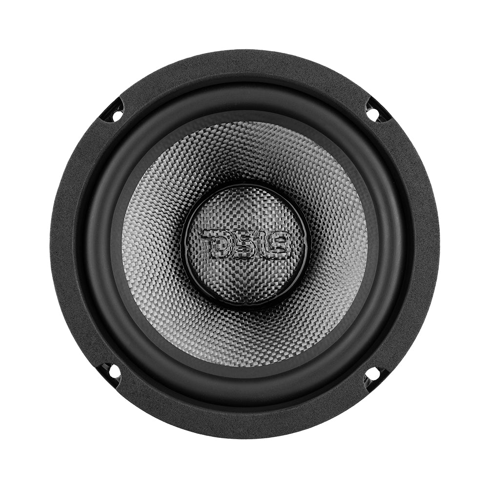 DS18 PRO-CF6.4NR 6.5" Mid-Bass Loudspeaker With Water Resistant Carbon Fiber Cone And Neodymium Rings Magnet 500 Watts 4-Ohms.