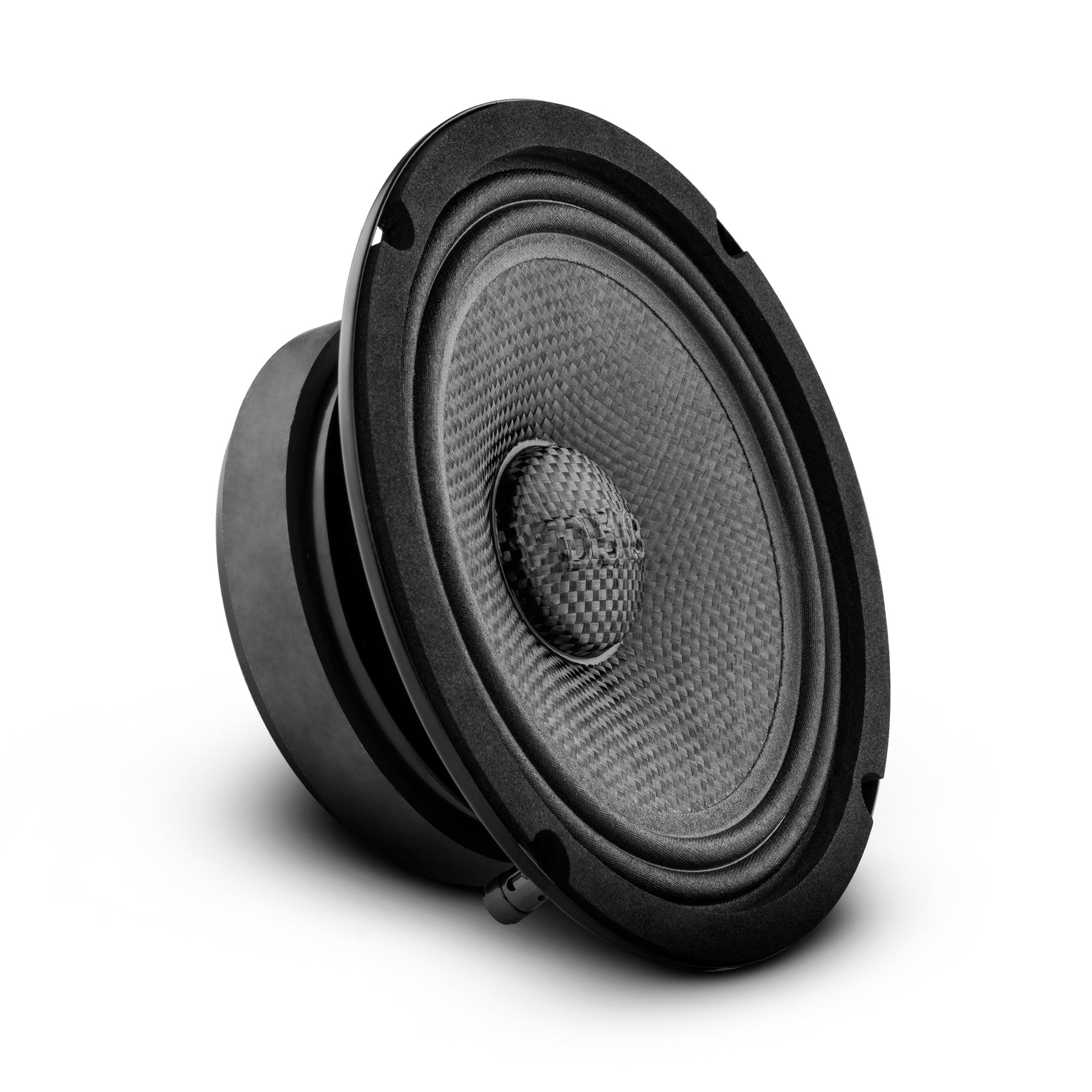 PRO 6.5" Shallow Carbon Fiber Water resistant Cone Mid-Bass Loudspeaker 250 Watts Rms 4-Ohm