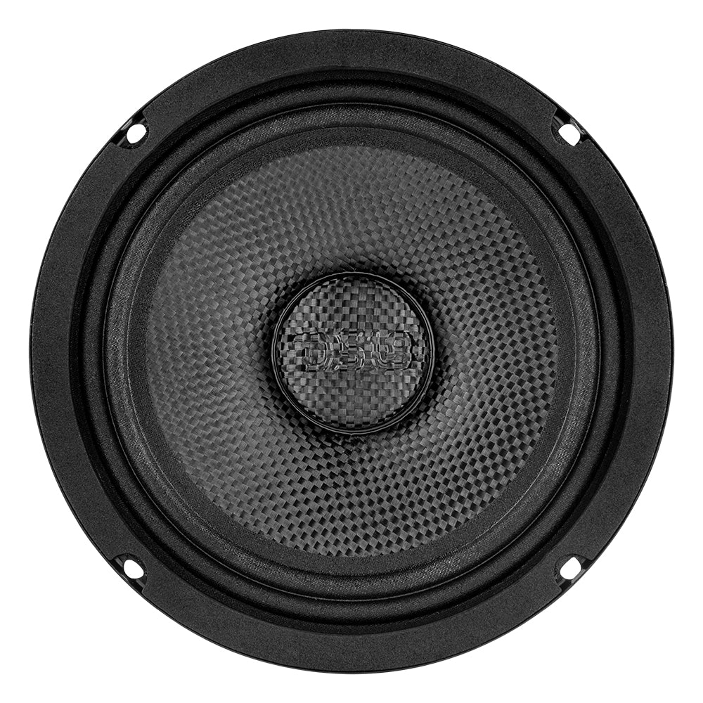 PRO 6.5" Shallow Carbon Fiber Water resistant Cone Mid-Bass Loudspeaker 250 Watts Rms 4-Ohm