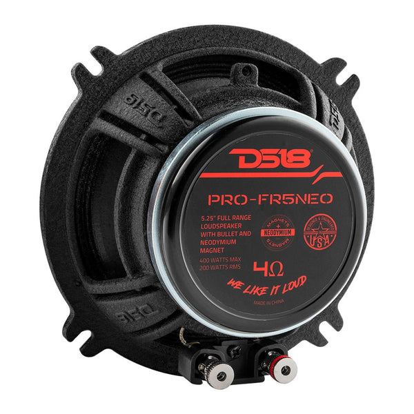 DS18 PRO-FR6NEO 6.5" Neodymium Full-Range Car Door Speakers – 225W RMS (Pair)